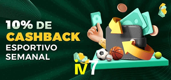 10% de bônus de cashback na iv7